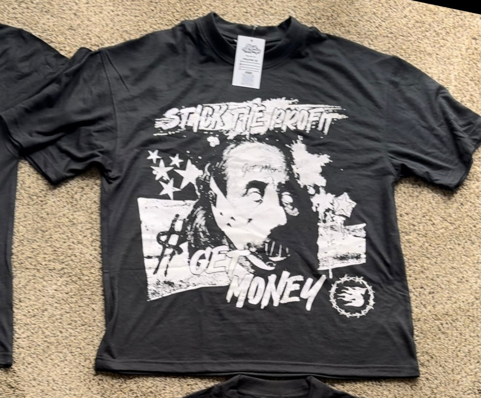 Camiseta negra y blanca de Ben Frank