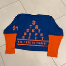 Profit Perception T Shirt (Blue & Orange)
