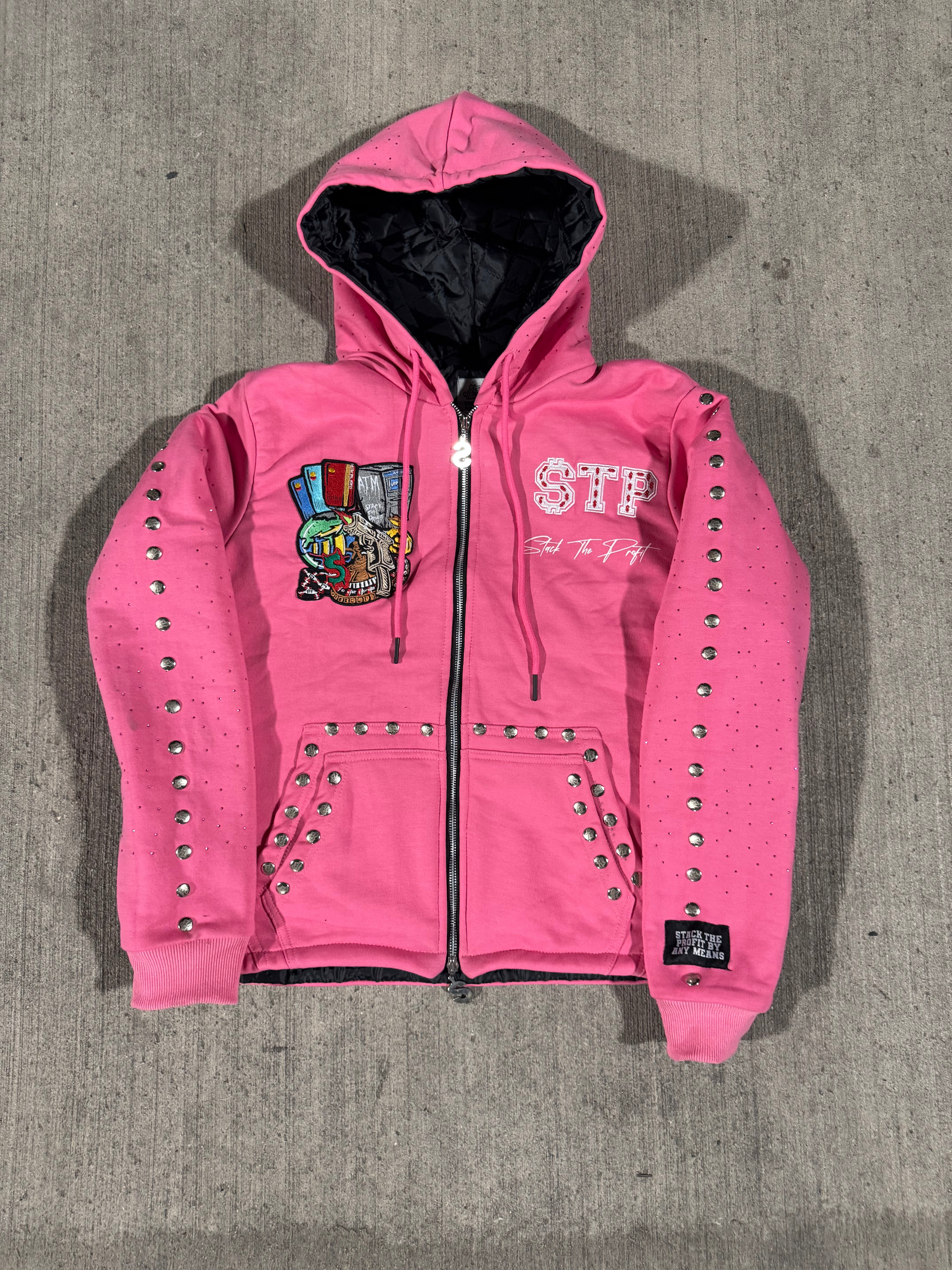 Profit Zip Up Jacket (Pink)