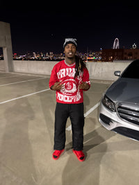 Profit Perception T Shirt (Red & White)