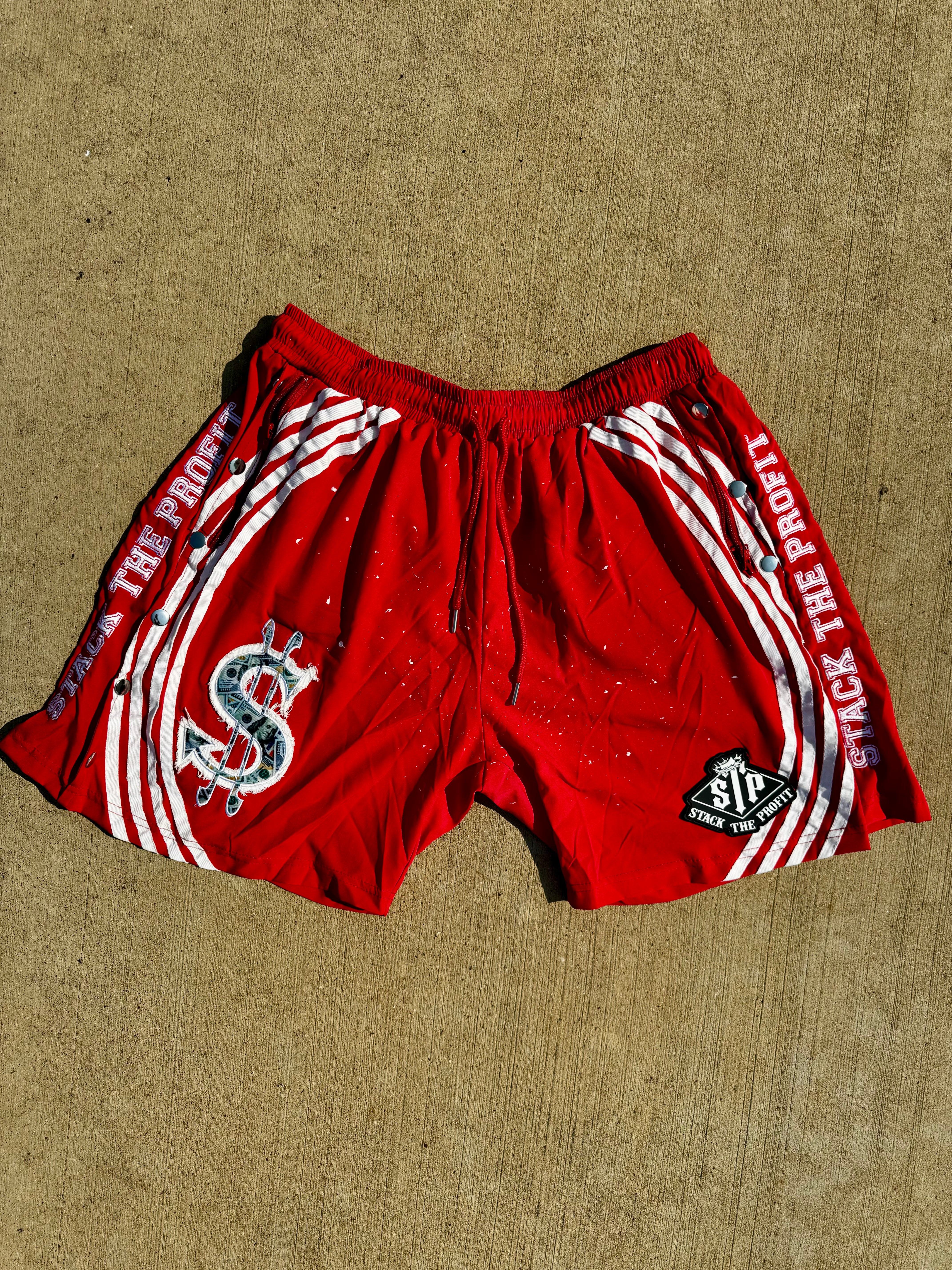 Money Shorts (red)