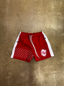 Red/White Signature Windbreaker Shorts